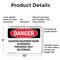 Signmission Elevator Equipment Room Authorized Personnel Danger Sign, Plastic, 10in W x 7in L, 2PK OS-2PACK-DS-P-710-L-2244 - alternate 7